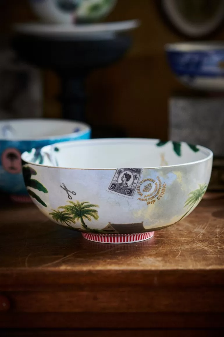 New Heritage Bowl Palm Green 23 Cm Salad Bowls
