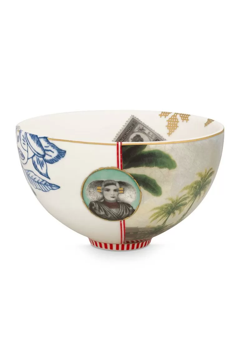 Outlet Heritage Bowl Palm White 15 Cm Bowls