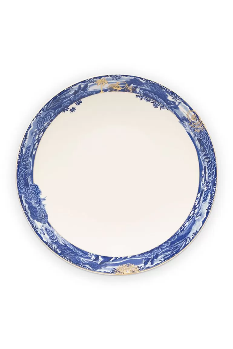 Shop Heritage Deep Plate Border Blue 25.5 Cm Deep Plates
