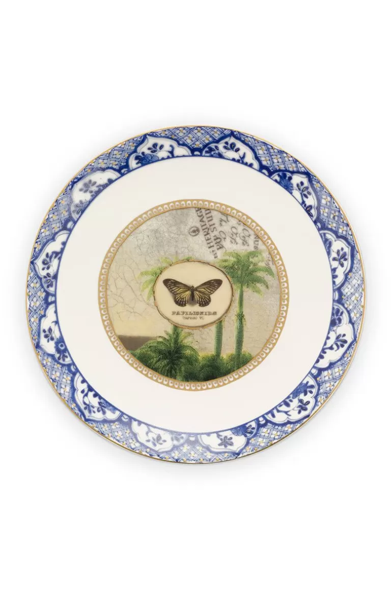 Sale Heritage Pastry Plate Butterfly Blue 15 Cm Cake Plates
