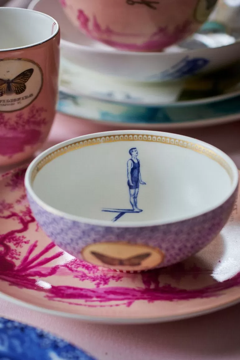 Store Heritage Pastry Plate Painted Pink 18 Cm Cake Plates