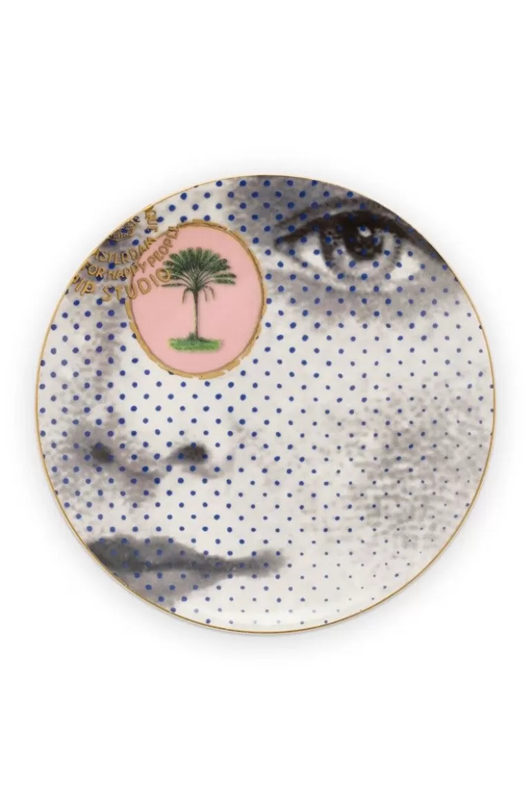 Outlet Heritage Petit Four Face Black/White 12 Cm Cake Plates
