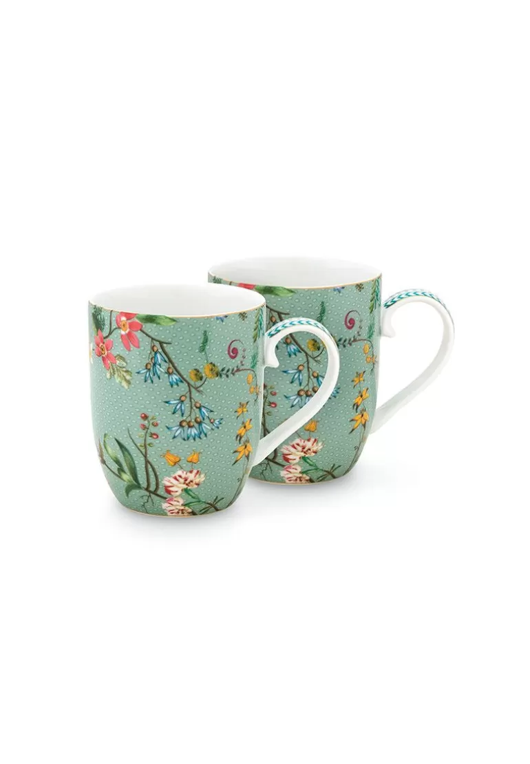 Outlet Jolie Set/2 Mugs Small Flowers Porcelain Sets