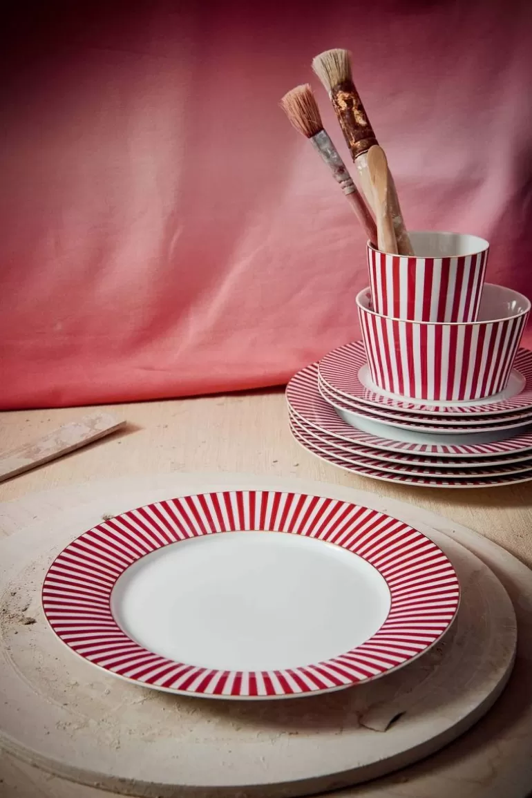 Sale Royal Stripes Breakfast Plate Dark 21Cm Breakfast Plates