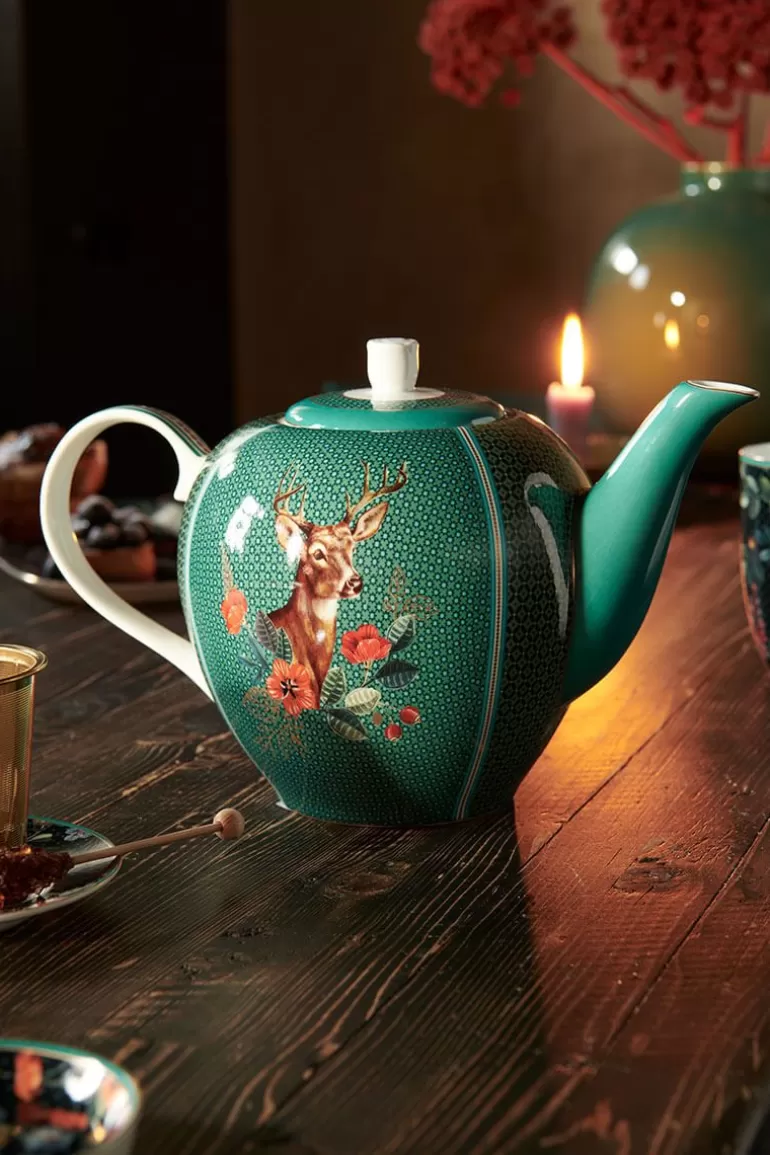 New Winter Wonderland Teapot Large Green Teapots